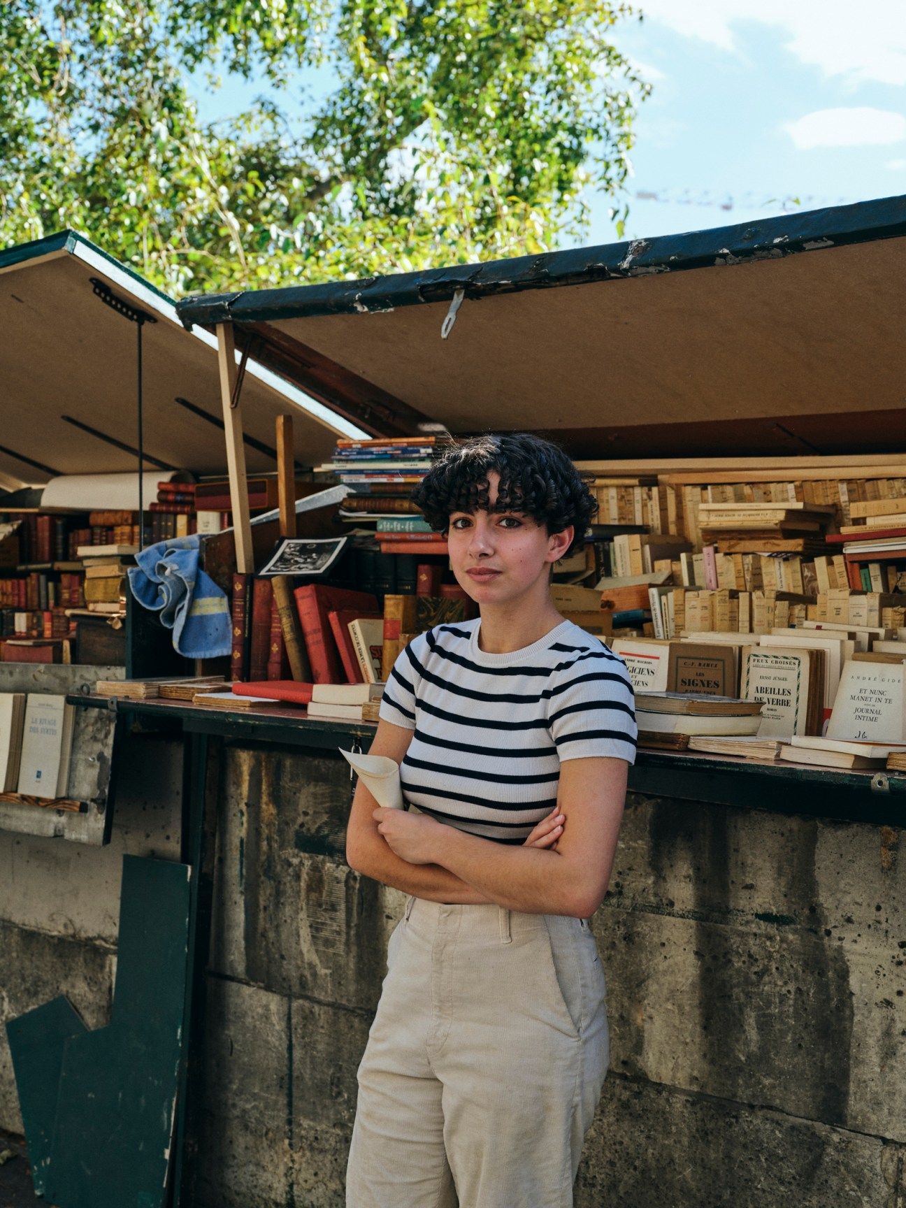 woman at a flee market