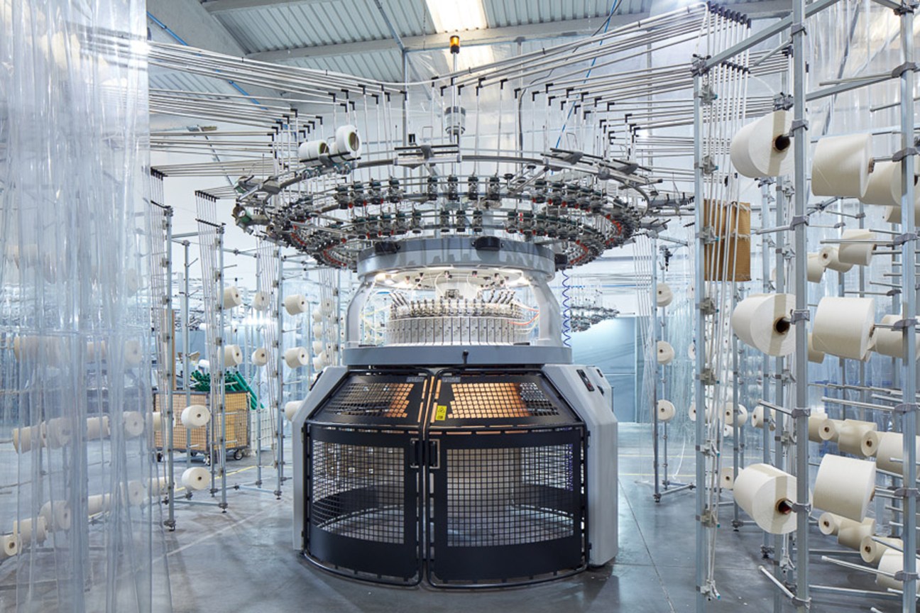 Textile factory production line in Portugal