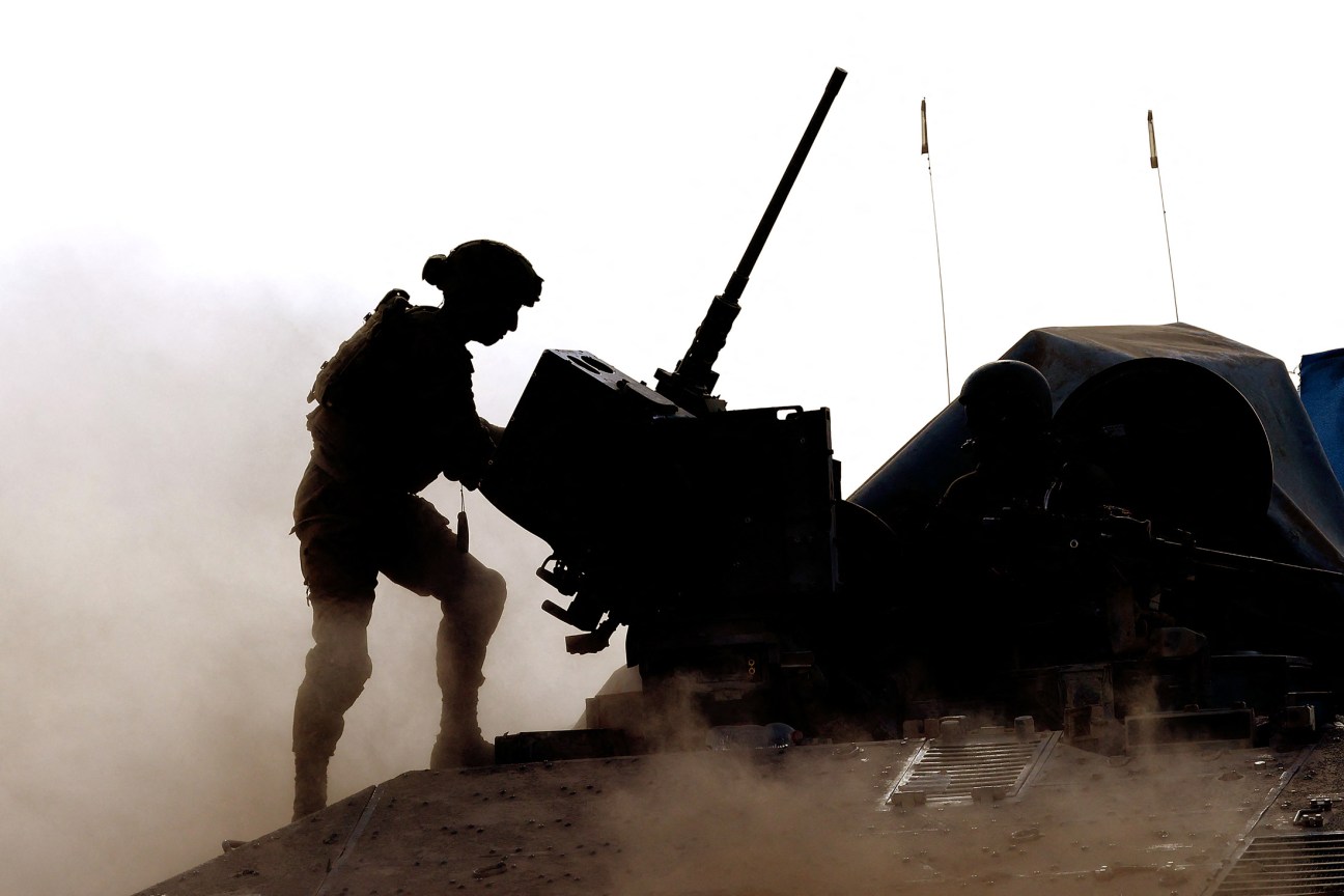soldier with a weapon