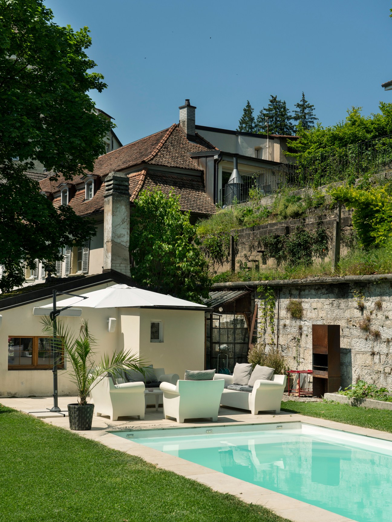 Pool at Manoir de la Côte-Dieu