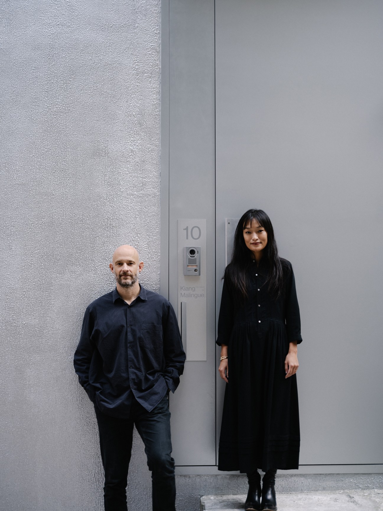 Edouard Malingue (on left) and Lorraine Kiang