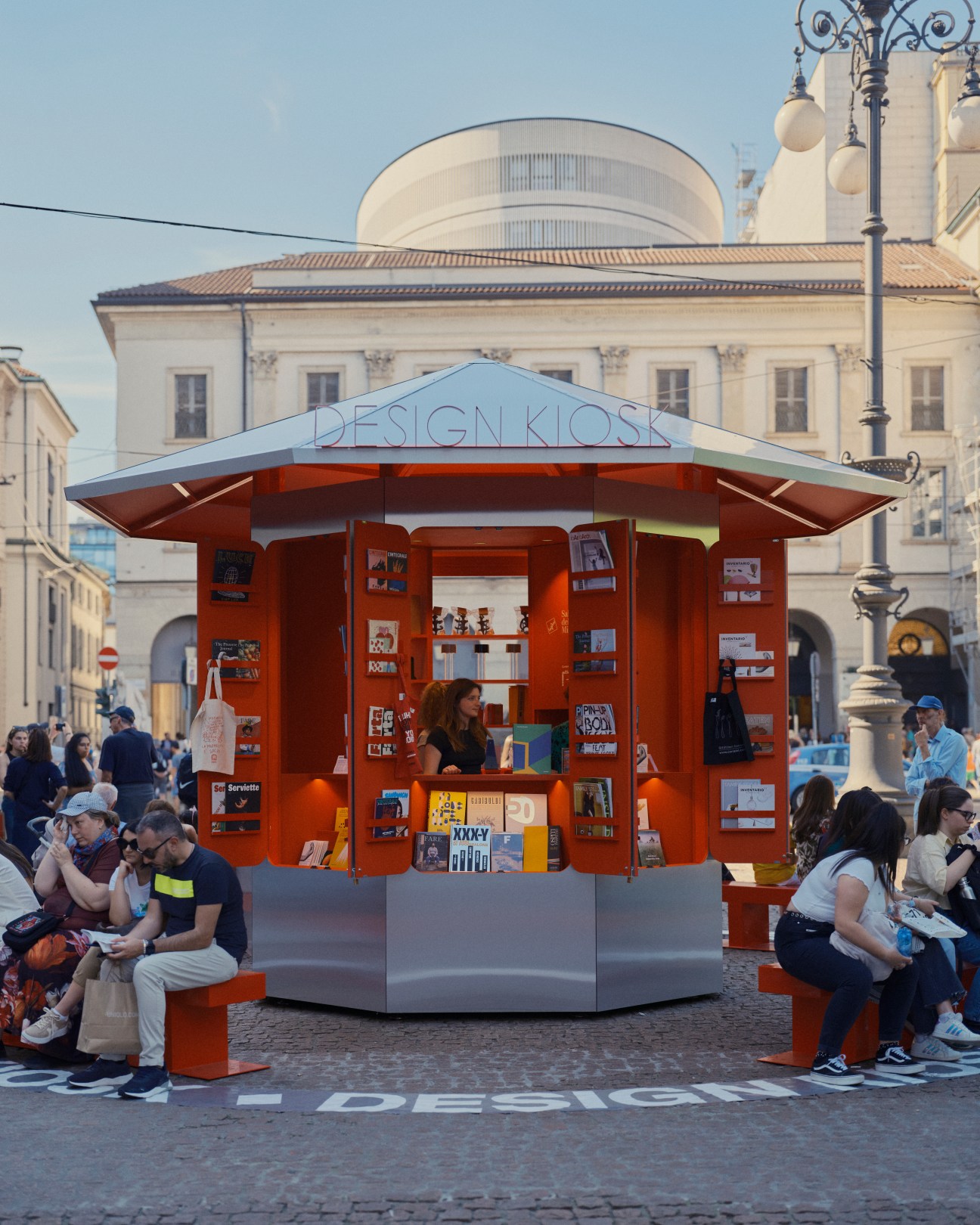 Portrait of a designer at Milan Design Week