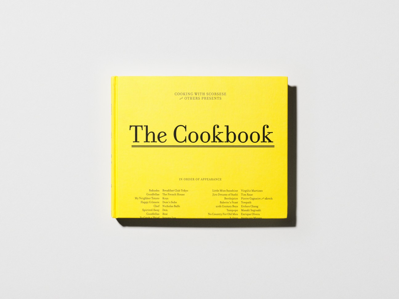 ‘Cooking with Scorsese’ book