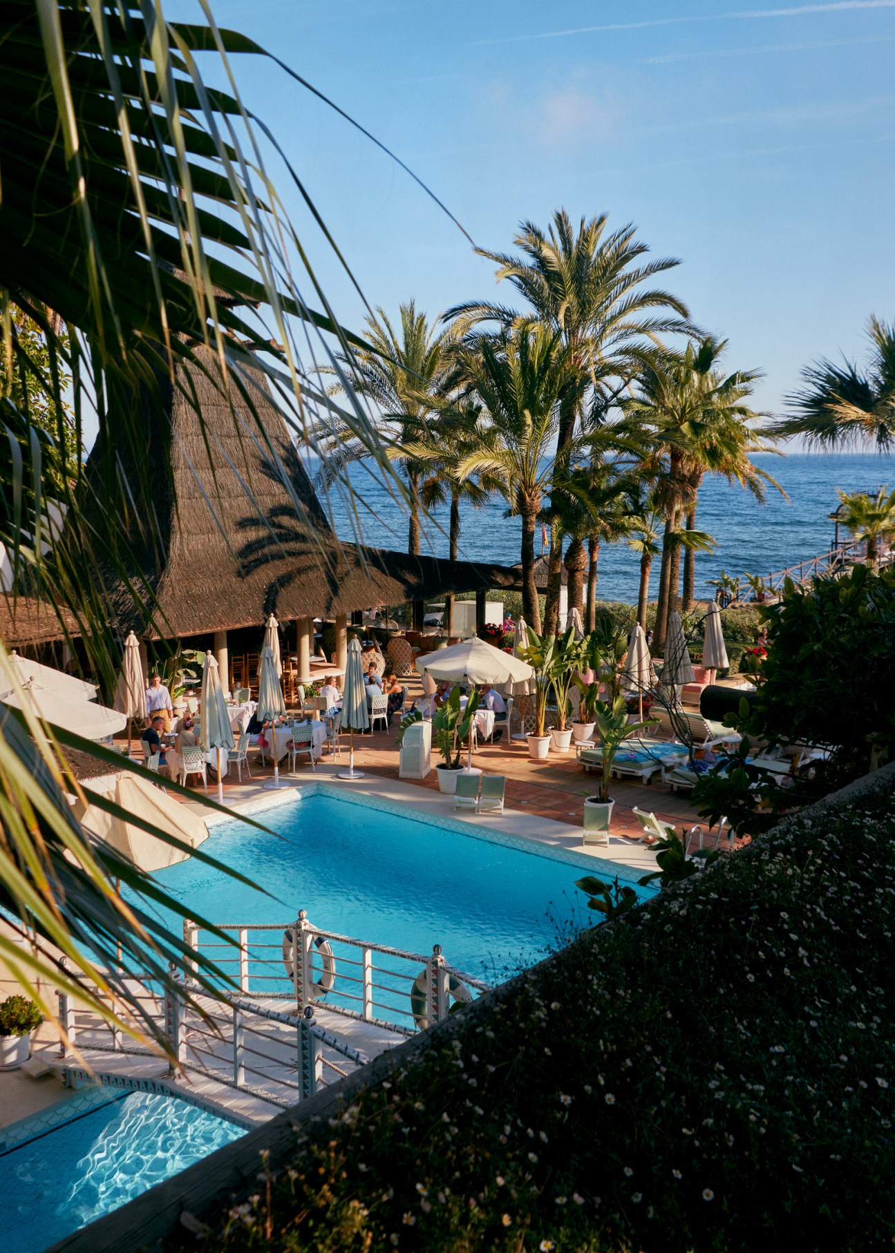 Outdoor pool at the Marbella Club16. View from La Fonda