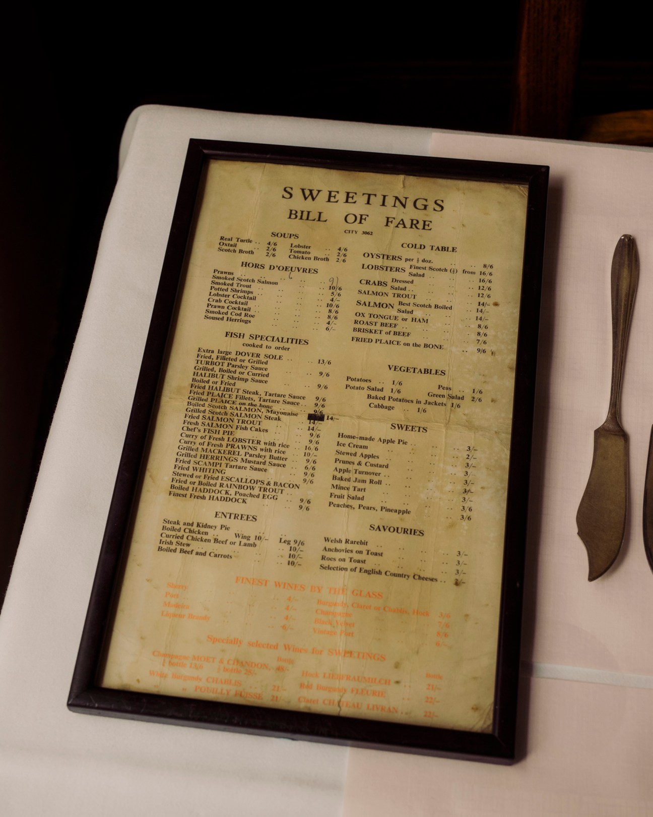 Exterior of Sweetings