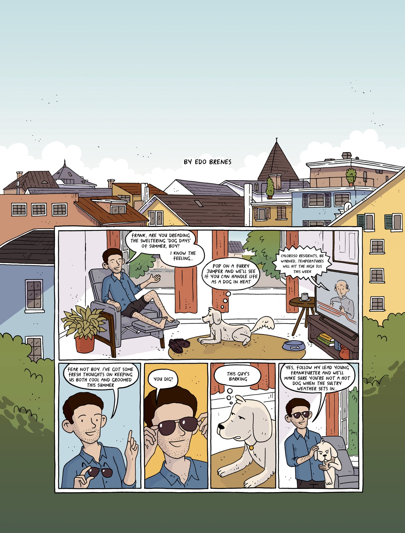 Illustration by Edo Brenes – various global summer cooling ideas