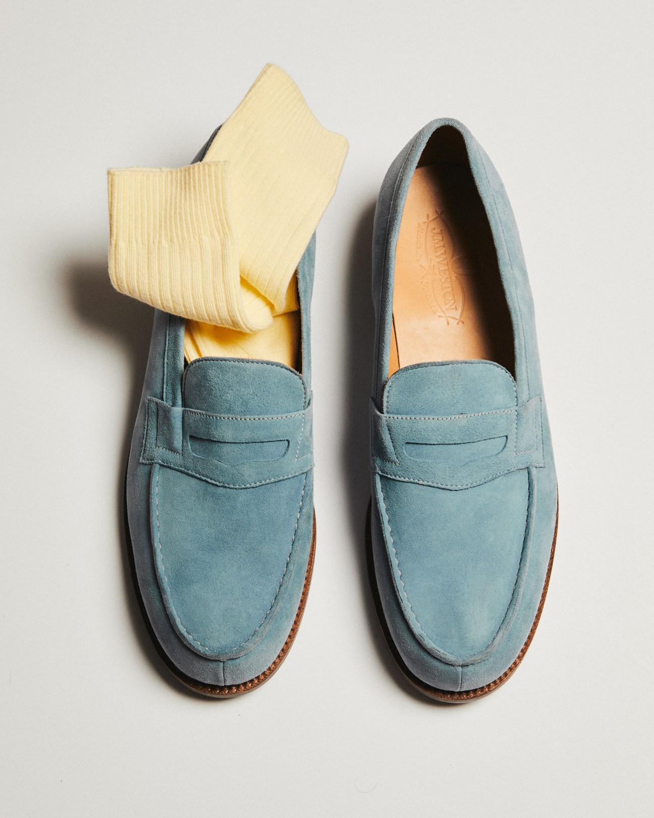 Socks by Baserange, loafers by JM Weston