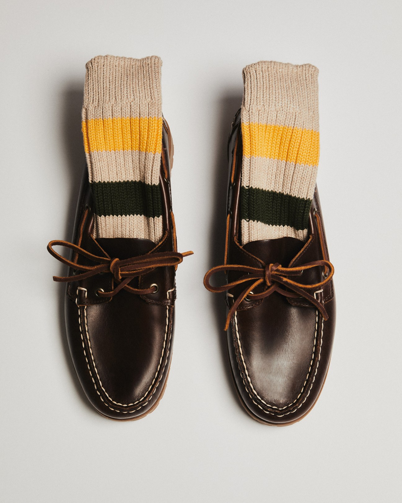 socks by Thunders Love, shoes by Sebago