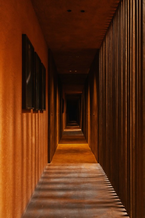 Terracotta hallway