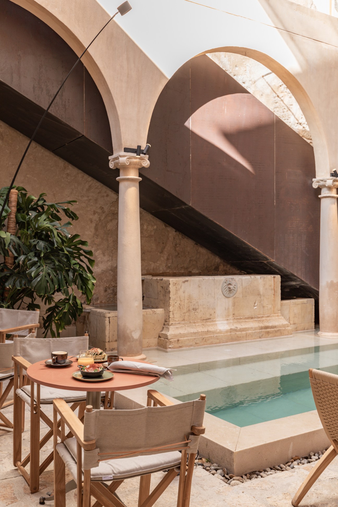Courtyard drinks at Nobis Hotel