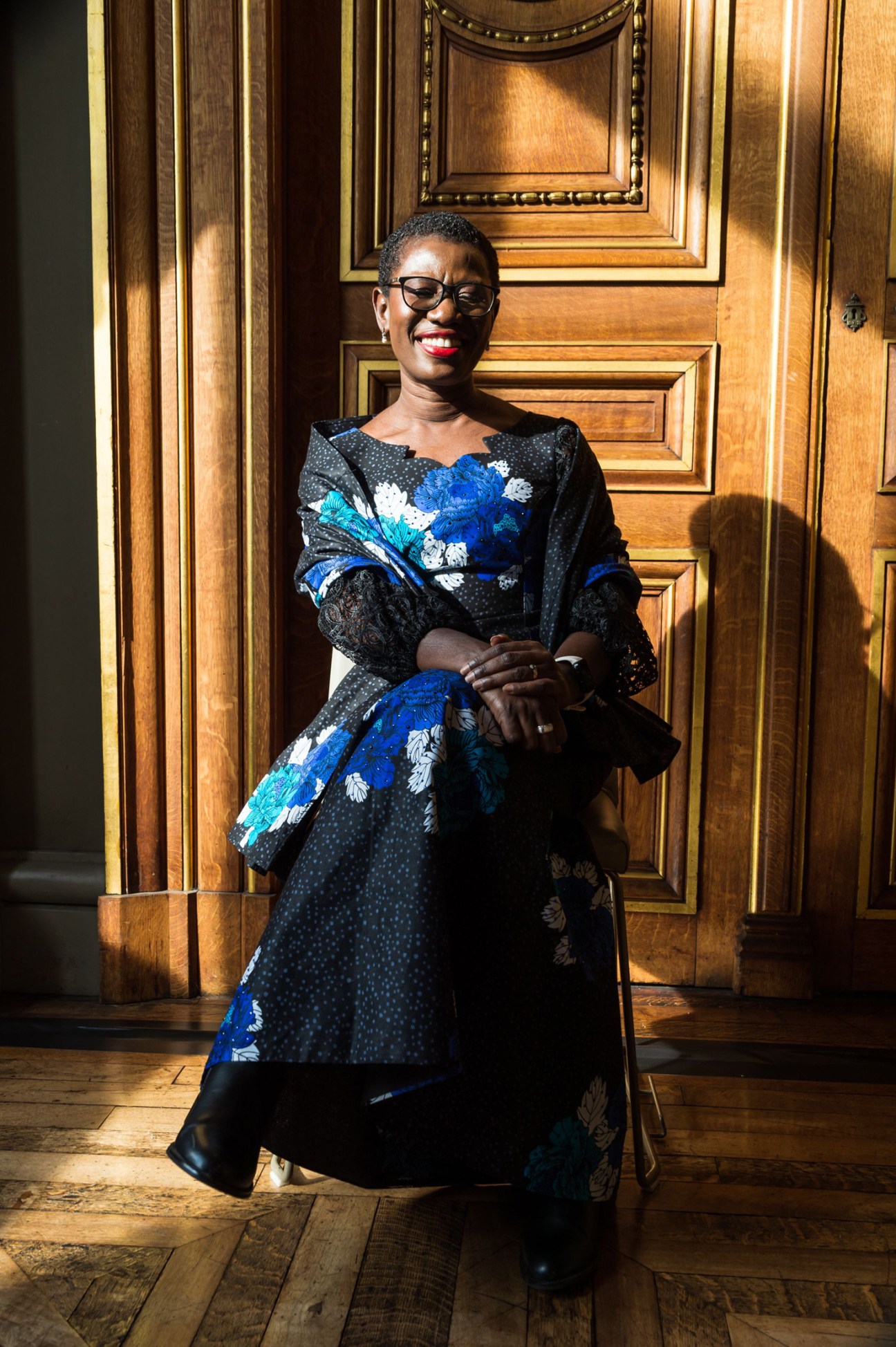 Portrait of Yvonne Aki-Sawyerr, mayor of Freetown
