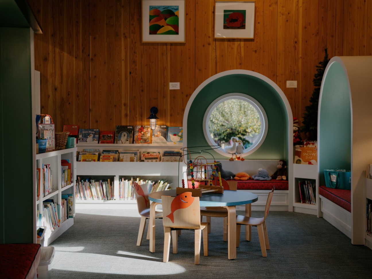 children's study and play area