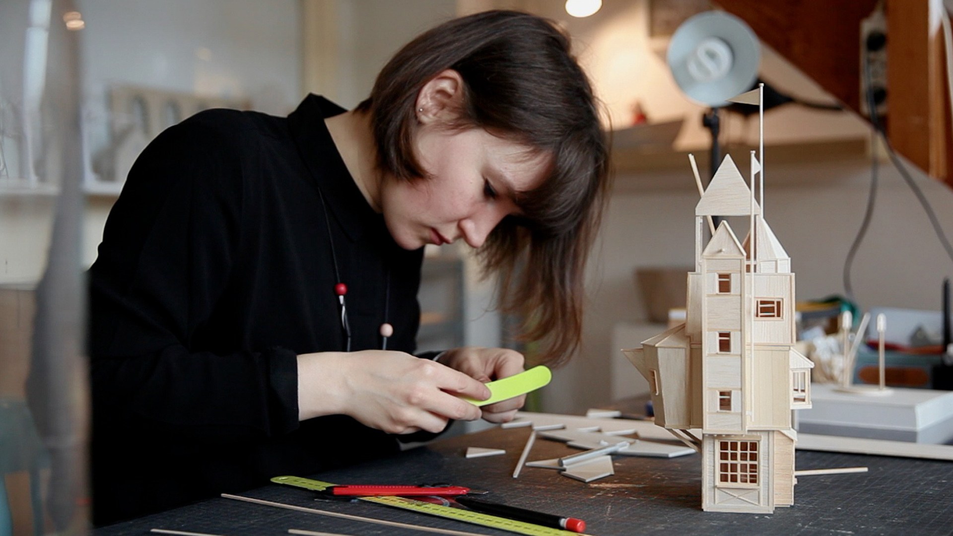 Animator at work.