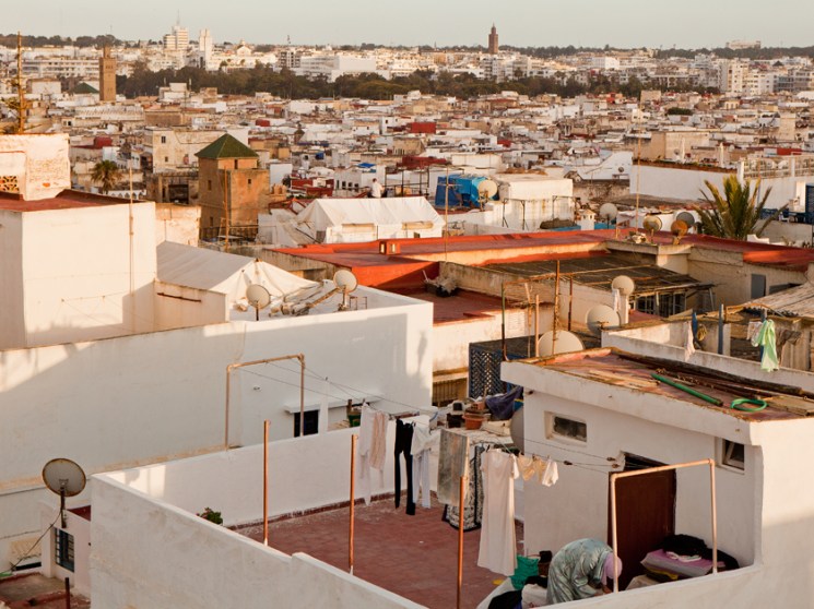 rabat city sunset