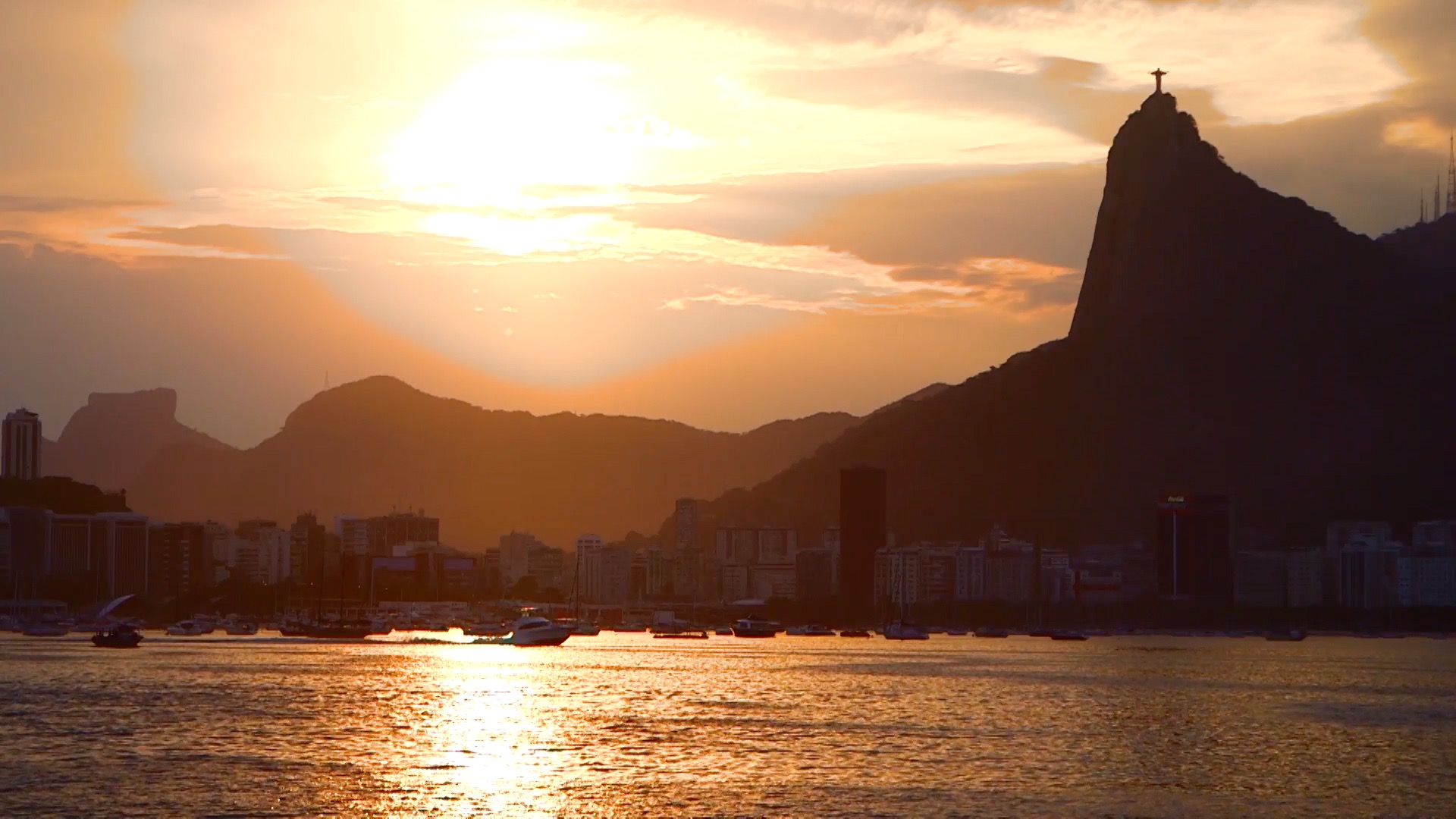 The panorama of Rio de Janeiro.