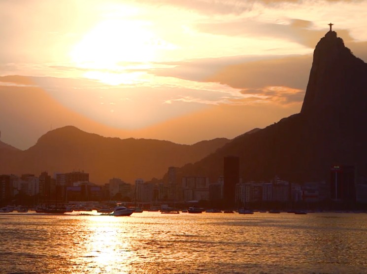 The panorama of Rio de Janeiro.