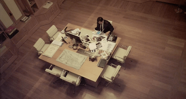 man at desk