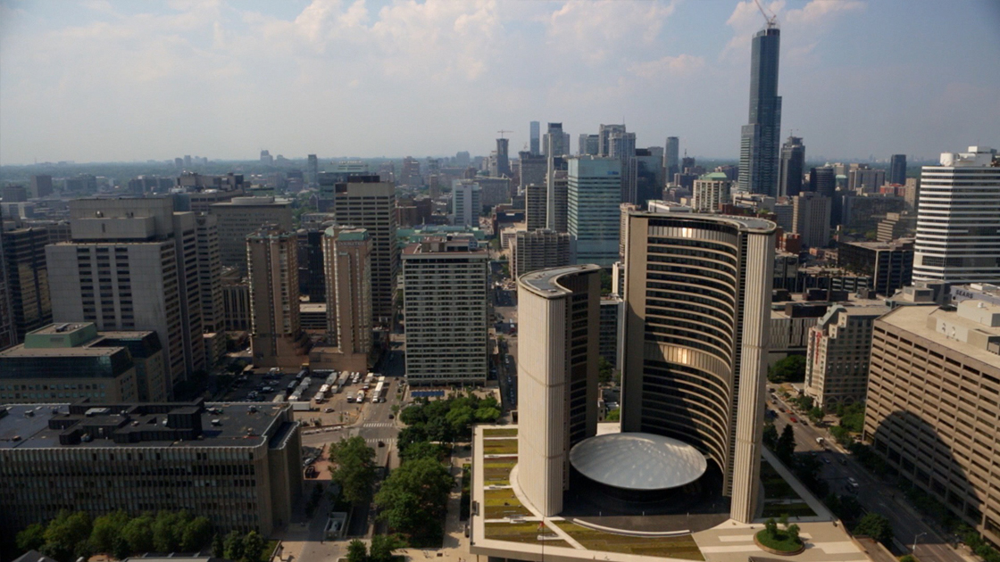 The Toronto skyline.