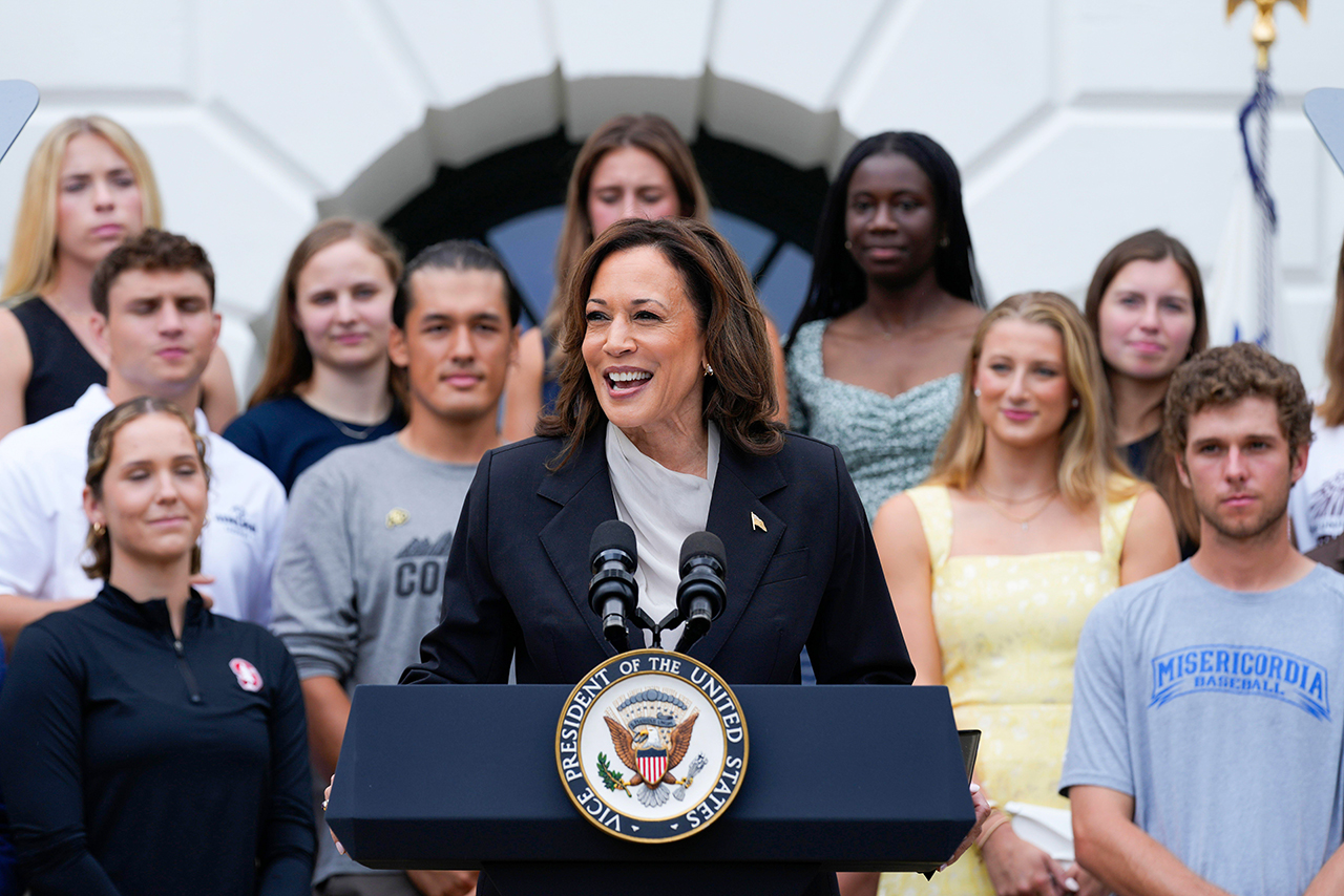 Kamala Harris hits the campaign trail