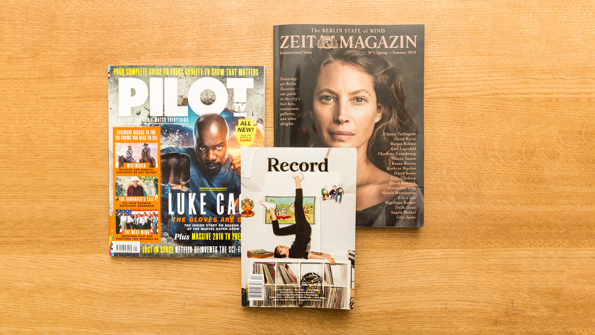 ‘ZEITmagazin’, ‘Pilot TV’ and ‘Record Culture Magazine’