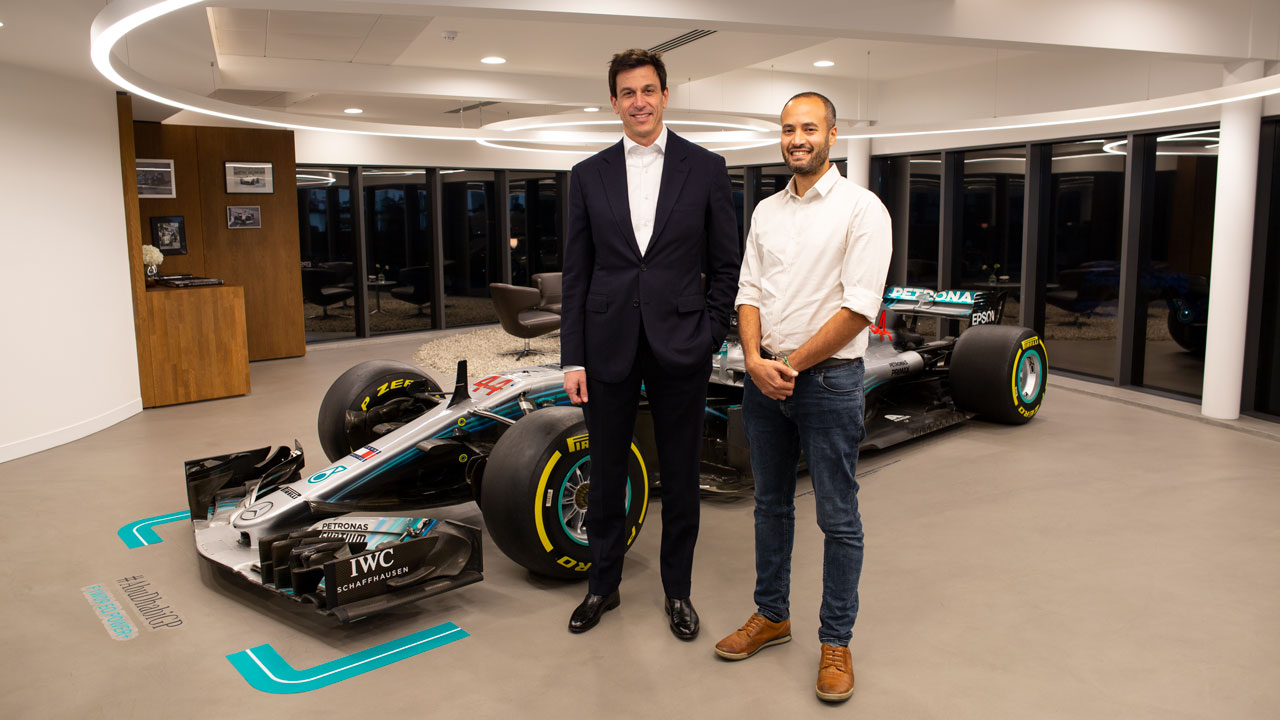Toto Wolff and Andrew Bastawrous