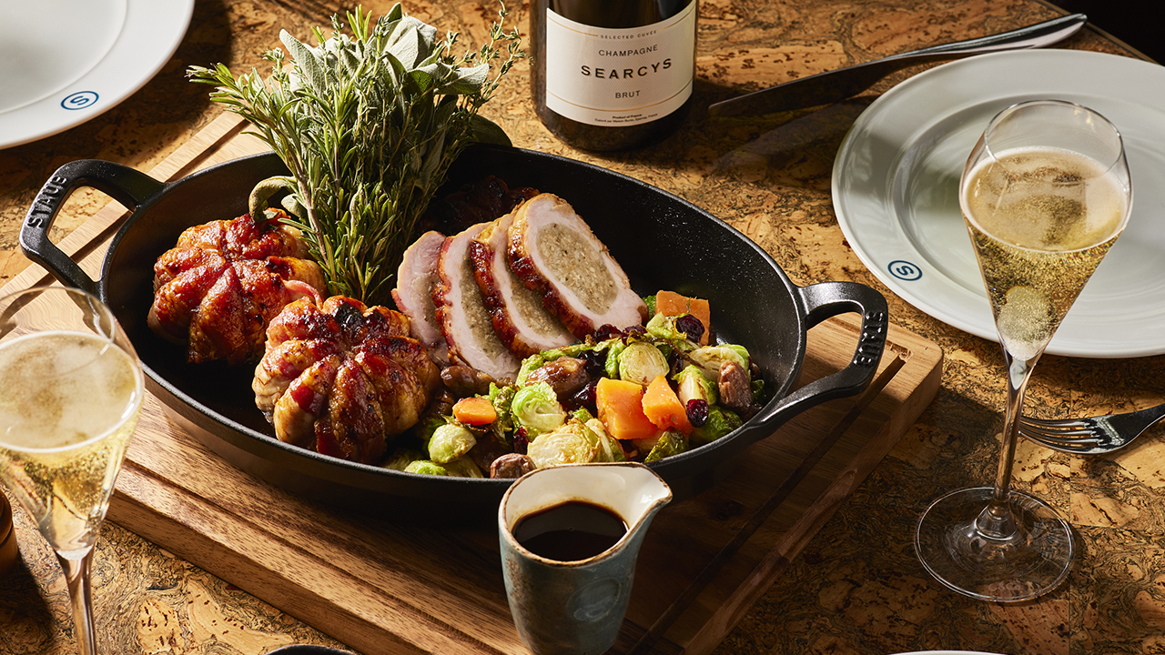 Festive drinking and dining