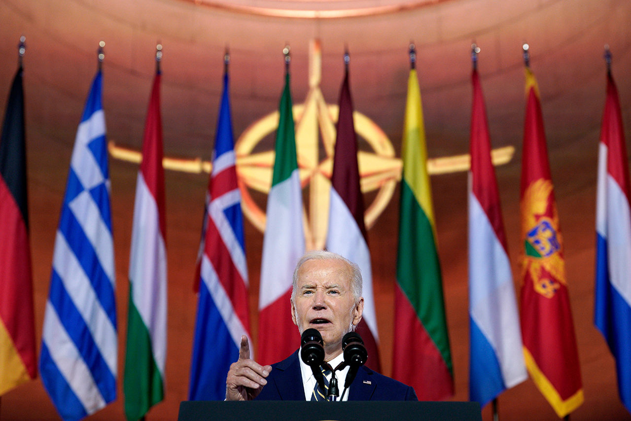 Biden addresses Nato