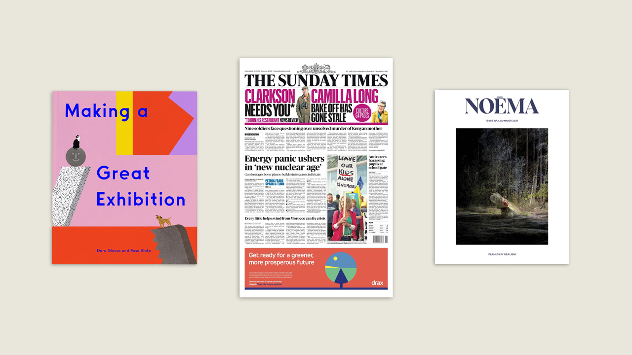 ‘The Sunday Times’, ‘Making a Great Exhibition’ and ‘Noema’