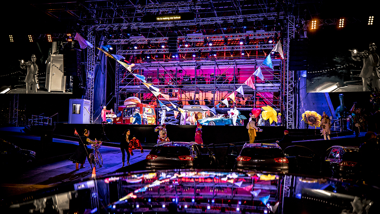 At the drive-in