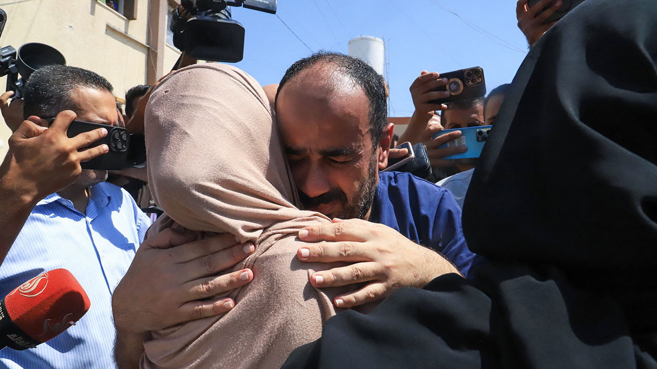 Israel releases dozens of Palestinian detainees amid warnings for Gaza hospitals