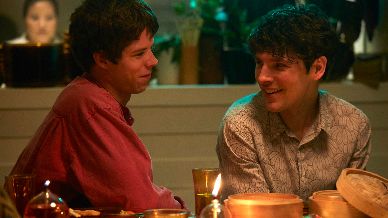 Simon Amstell, Rachel Reeves and Kadir van Lohuizen